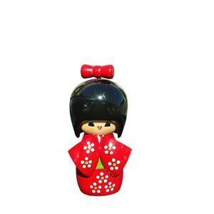 Japanese Wood Blossom Cherry Kimono Kokeshi Doll